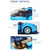 300-400 Piece Model Car Set with Display Case.