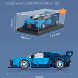 300-400 Piece Model Car Set with Display Case.