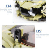 300-400 Piece Model Car Set with Display Case.