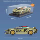300-400 Piece Model Car Set with Display Case.