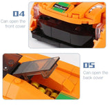 300-400 Piece Model Car Set with Display Case.