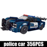 300-400 Piece Model Car Set with Display Case.