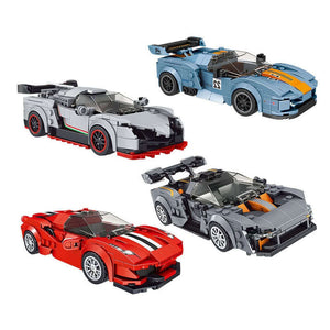300-400 Piece Model Car Sets With Display Case