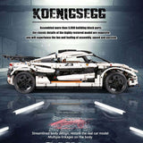 3063 Piece Technical Koenigsegg Super Car Model Set