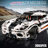 3063 Piece Technical Koenigsegg Super Car Model Set