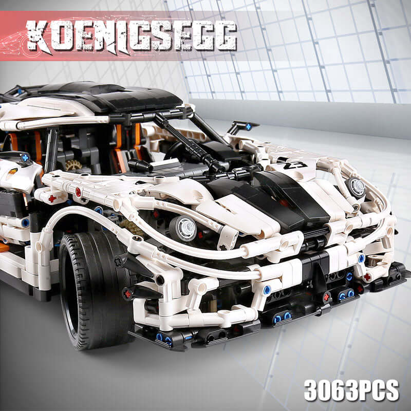 3063 Piece Technical Koenigsegg Super Car Model Set