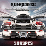 3063 Piece Technical Koenigsegg Super Car Model Set