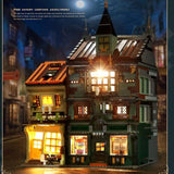 3468 Piece Lighted Haunted Book Shop Model Set