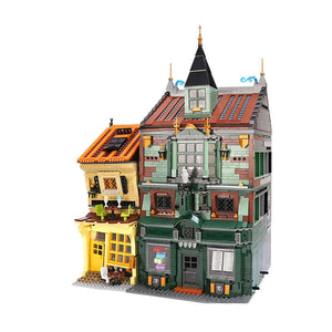 3468 Piece Lighted Haunted Book Shop Model Set