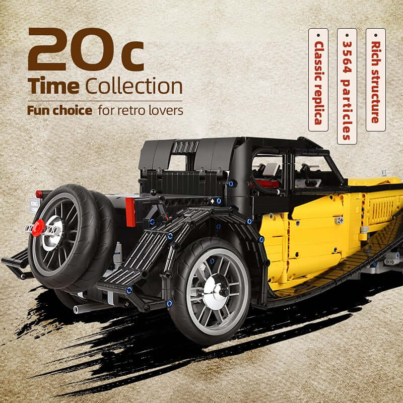 3564 Piece Remote Controlled 1930's Vintage t50 Car Model Set