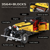 3564 Piece Remote Controlled 1930's Vintage t50 Car Model Set