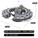 3663 Piece Droid Battleship With Stand Model Set