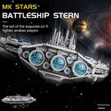 3663 Piece Droid Battleship With Stand Model Set