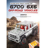 3686 Piece Technical Remote ControlG700 6x6 Model Set