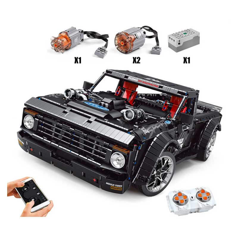 3695 Piece Technical Remote Control Low Rider Truck Model Set