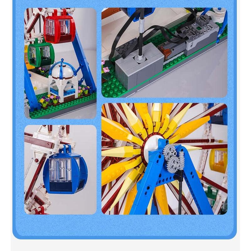 3836 Piece Technical Remote Control LED Ferris Wheel Model Set