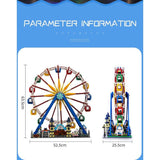 3836 Piece Technical Remote Control LED Ferris Wheel Model Set