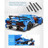 3858 Piece Technical Sports Car Model Set