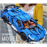 3858 Piece Technical Sports Car Model Set