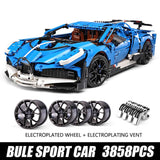 3858 Piece Technical Sports Car Model Set