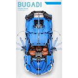 3858 Piece Technical Sports Car Model Set