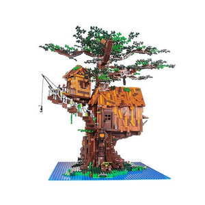3958 Piece Lighted Jungle Tree and Treehouse Model Set