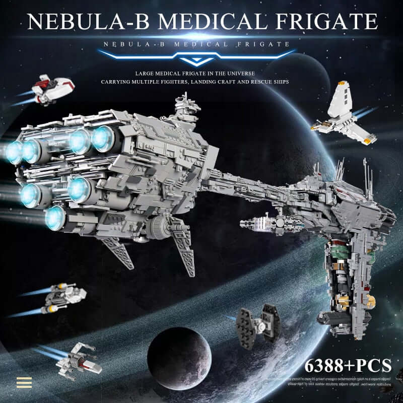 6388 Piece Technical Nebulon B Medical Frigate Model Set