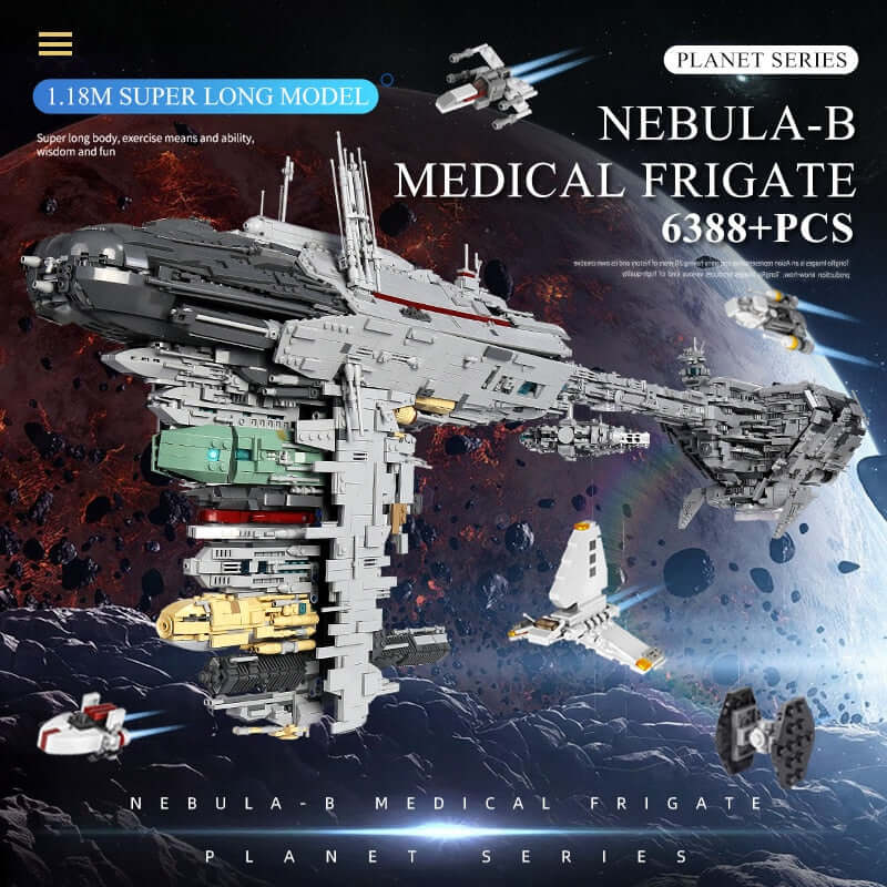 6388 Piece Technical Nebulon B Medical Frigate Model Set