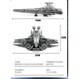 6685 Piece Attack Cruiser Model Set
