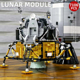 7011 Pcs Apollo 11 Command, Service and Lunar Module Set