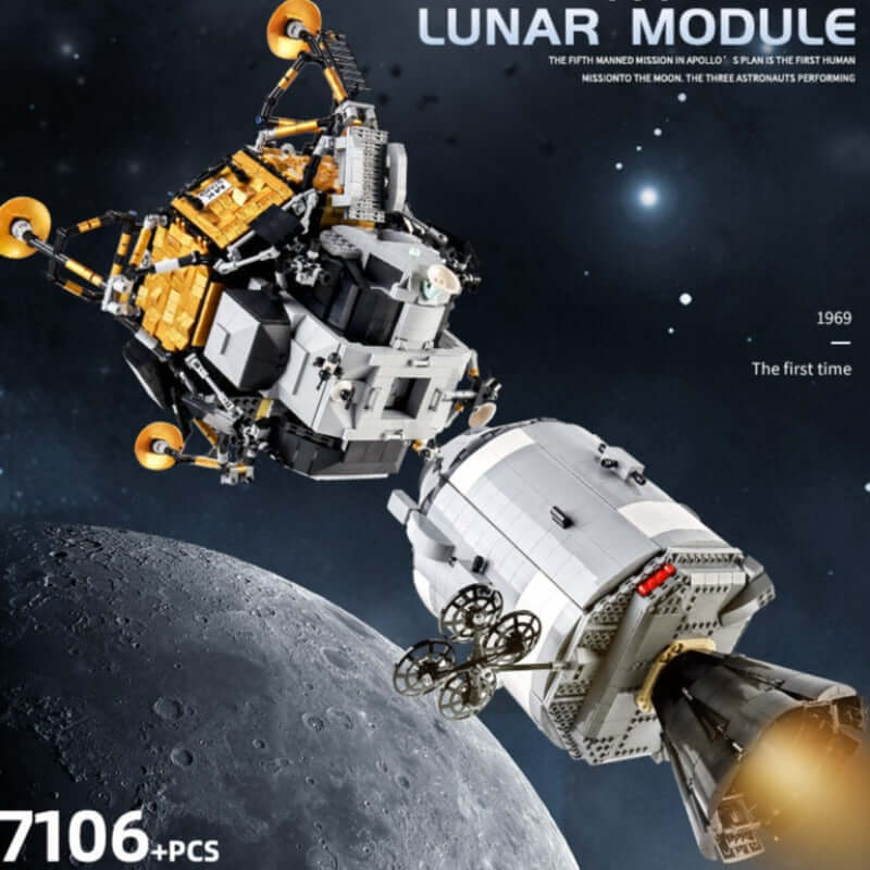 Apollo Command Module Toy 7011 Pcs Apollo 11 Command, Service and Lunar Module Set