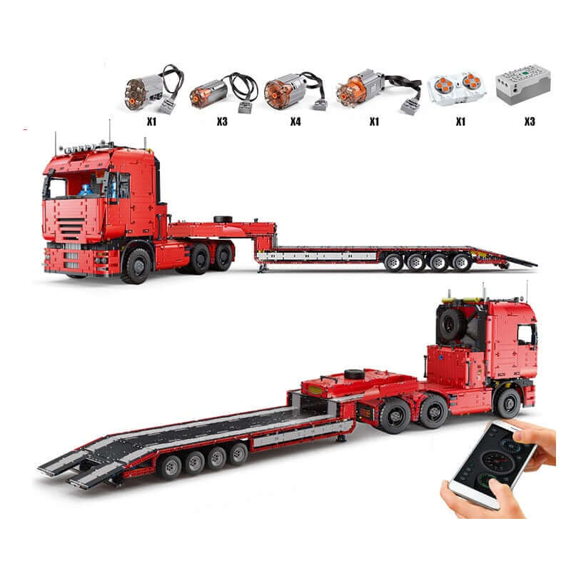 8193 Piece Technical Remote Control Tractor Truck and Trailer Model Set