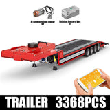 8193 Piece Technical Remote Control Tractor Truck and Trailer Model Set