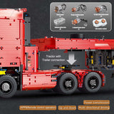 8193 Piece Technical Remote Control Tractor Truck and Trailer Model Set