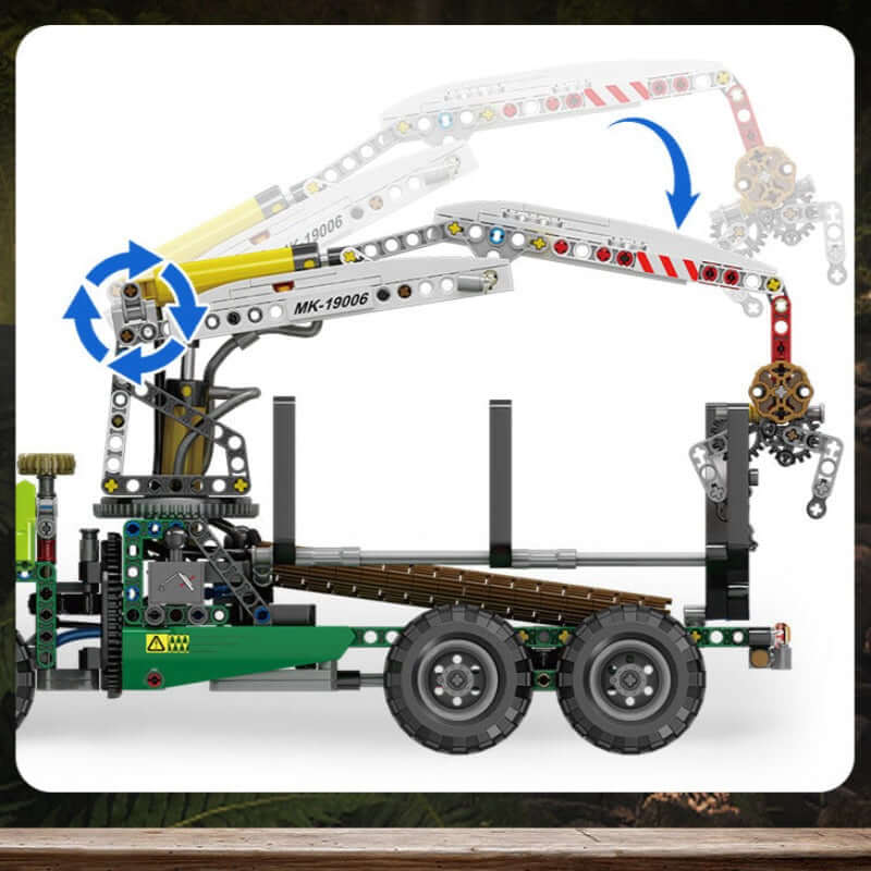 Log Loader Model Kit 938 Piece Technical Remote Control Log Loader Model Set