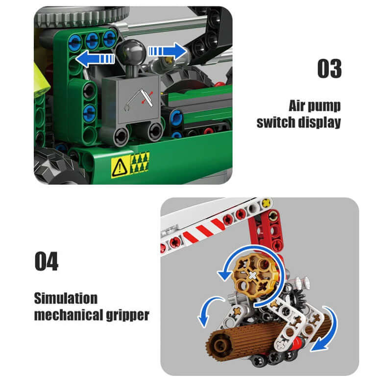 Log Loader Model Kit 938 Piece Technical Remote Control Log Loader Model Set