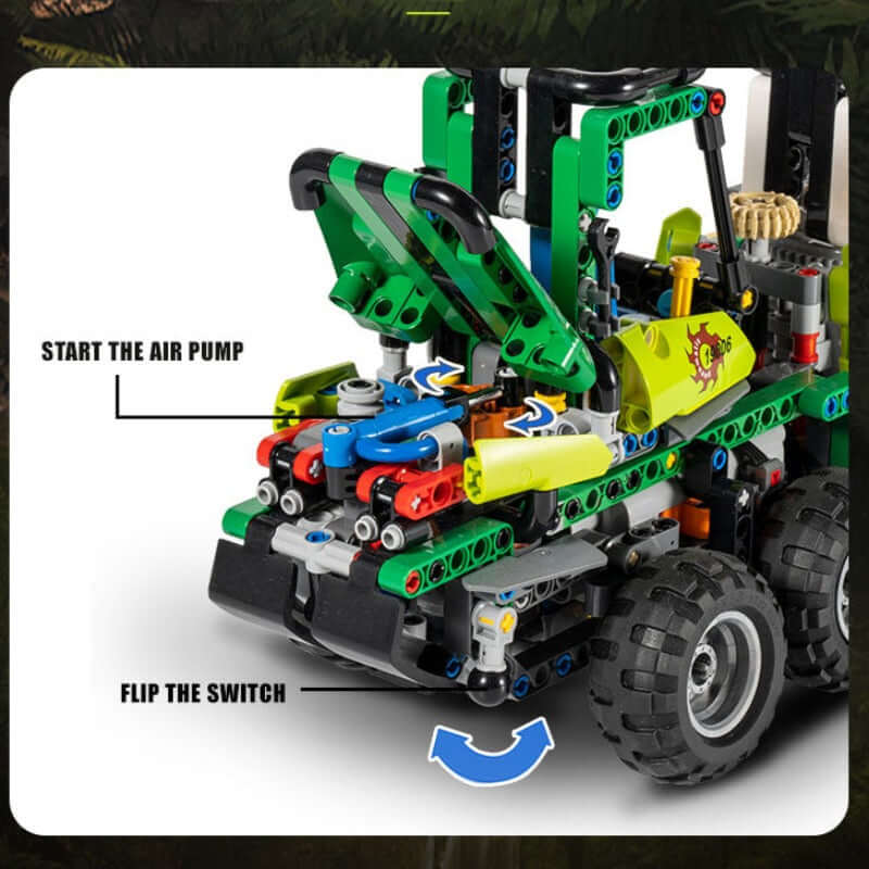 Log Loader Model Kit 938 Piece Technical Remote Control Log Loader Model Set