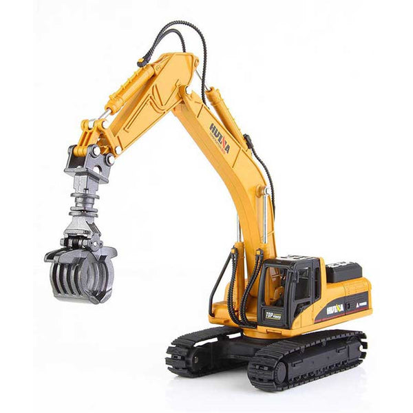 Excavator With Timber Grapple Cast Toy