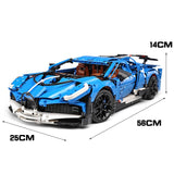 3858 Piece Technical Sports Car Model Set