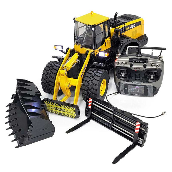 1 14 Komatsu Remote Control Metal Hydraulic Loader Wheeled