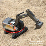 1/50 Scale Metal Toy Excavator 2022 Edition Green and Brown