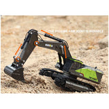 1/50 Scale Metal Toy Excavator 2022 Edition Green and Brown
