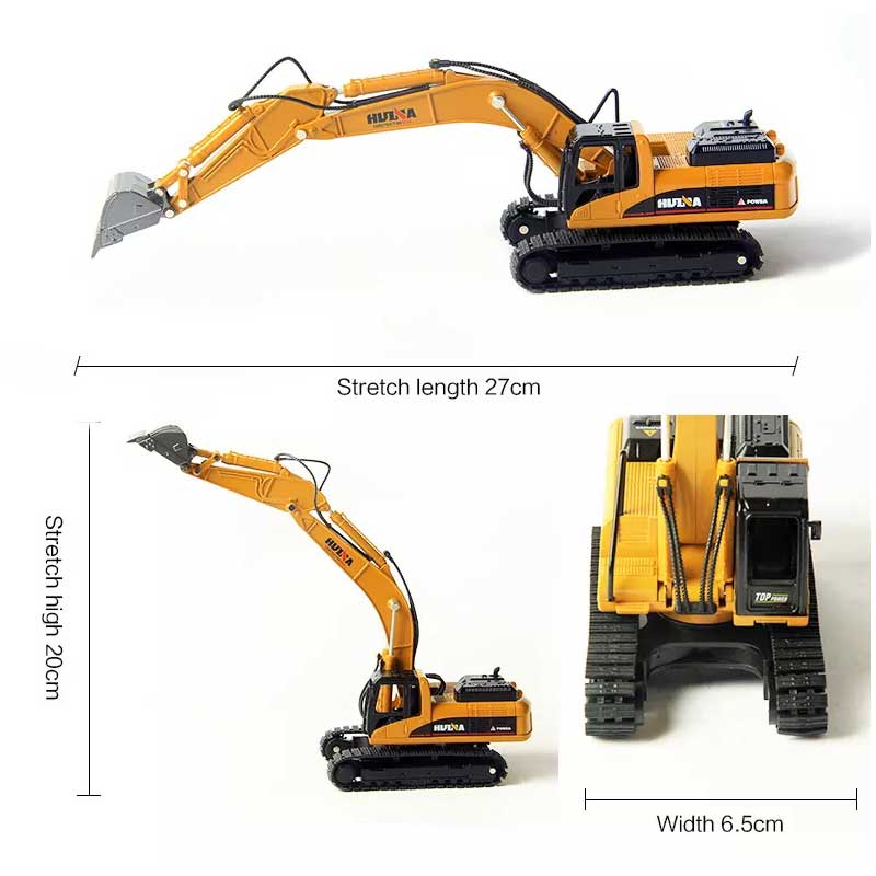 1/50 Scale Diecast Excavator Toy