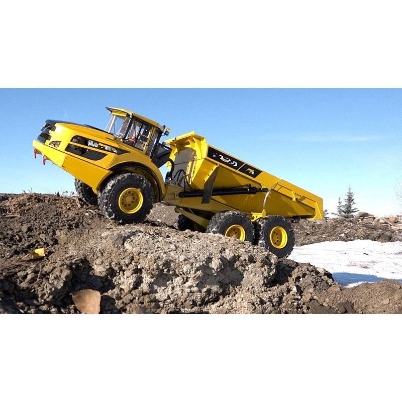 1/14 Scale All Metal Hydraulic Rc Dump Truck Articulating Volvo A40G