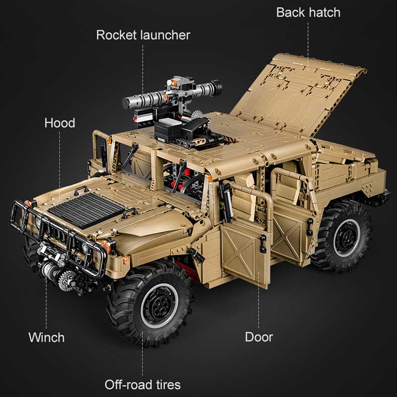Lockheed Remote Control Cart 3935 Piece Military Truck Remote Control Set