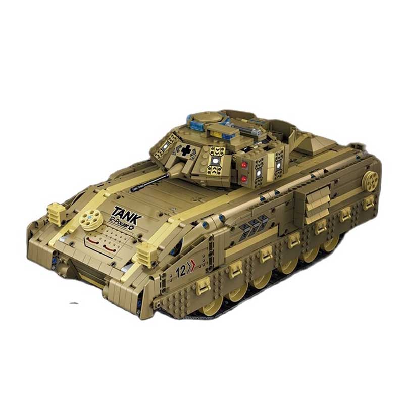 1763 Piece Technical M2A2 Remote Control WW2 Tank Set