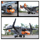 588 Pcs Remote Control V-22 Osprey Air Transporter Set