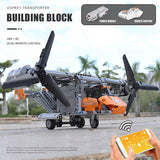 588 Pcs Remote Control V-22 Osprey Air Transporter Set