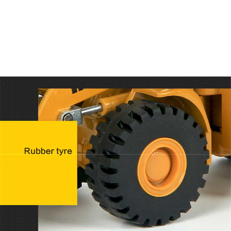 1/50 Loader Toy - Diecast Metal Wheeled Front End Loader