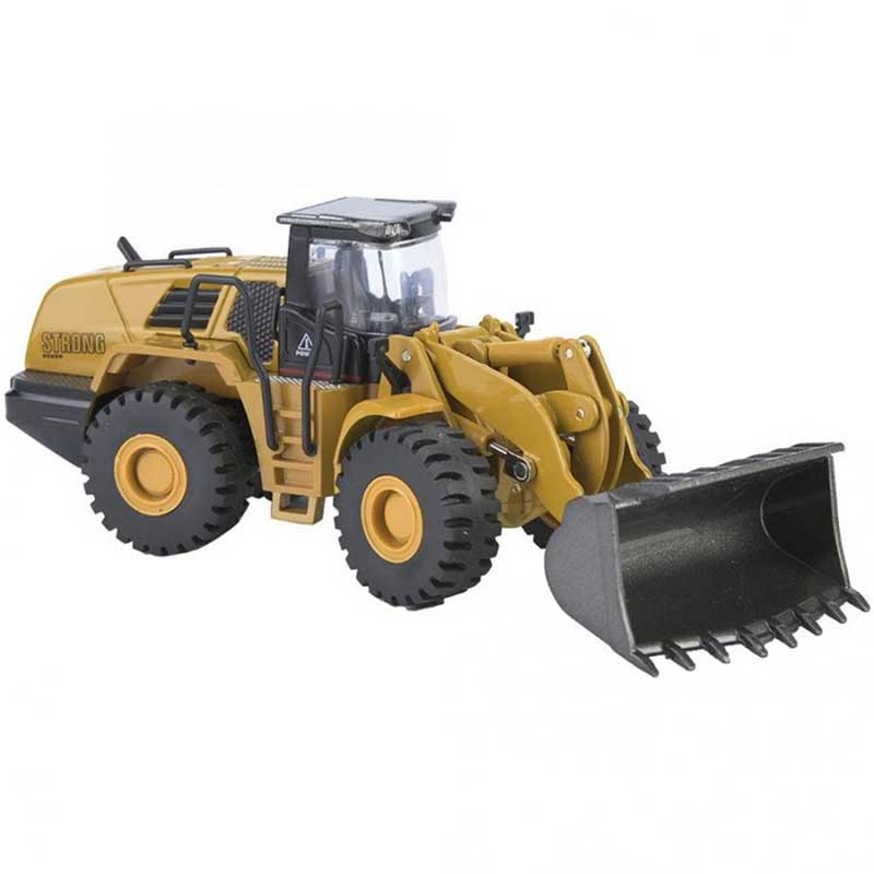 Container Loader Toy 1/50 Loader Toy - Diecast Metal Wheeled Front End Loader